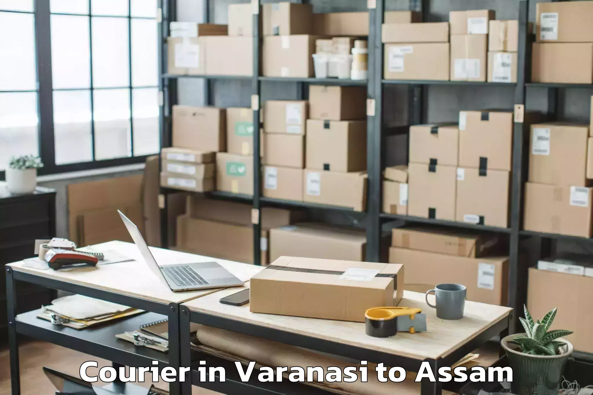 Efficient Varanasi to Pachim Nalbari Courier